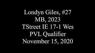 Londyn Giles PVL Nov  15, 2020