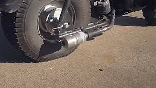 18hp V-TWIN Big Block Mini Bike Warping Sidewall On Tire.