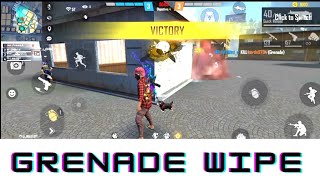 Grenade squad wipe 💥💥 || free fire squad wipe moments || #freefire#funnymoments