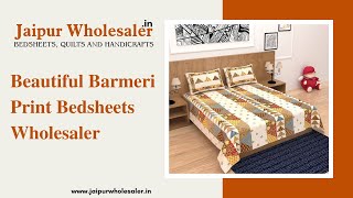 Barmeri Print Bedsheets at Wholesale Price - Jaipur Wholesaler