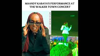 Maandy Kabaya's performance at the Walker Town Concert #nairobijuice #rema