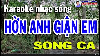 Karaoke nhạc sống:  HỜN ANH GIẬN EM  (Song ca)