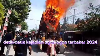 detik-detik kejadian ogoh-ogoh terbakar Desa Bunder Kec.Susukan 2024