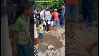 warga sekitar sungai waytebu di gegerkan seorang anak yang tenggelam dan meninggal di tempat