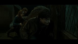 Harry, Ron y Hermione en la Batalla de Hogwarts | Harry Potter y Las Reliquias de la Muerte pt2