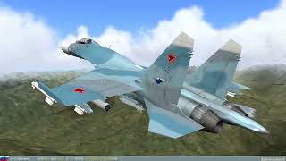 Lock on: Flaming cliffs 2. Su-27. Операция "Суховей". Mission 27 (the last!): Вылет на штурмовку