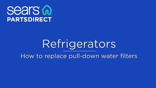 How to replace pull-down refrigerator water filters