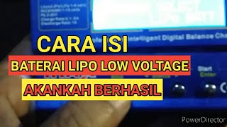 Cara mengisi Baterai Lipo yang Low voltage