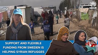 Sweden’s support & flexible funding to UNHCR is providing assistance to Syrian refugees (ENG)