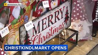 Christkindlmarkt opens for holiday season in Bethlehem, Pa.