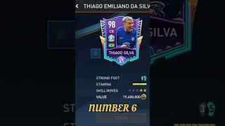 EVOLUTION OF THIAGO SILVA IN FIFA MOBILE🔥#shorts #fifamobile #fifa #thiago #silva