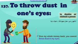 Throw dust in one's eyes | Learn Idioms