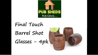 OriginalProducts.co.uk Final Touch Barrel Shot Glasses - 4pk