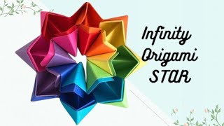 ⭐️ INFINITY STAR! Origami Infinity Star Tutorial |OrigamiInfinityStar |OrigamiStar#viralvideo