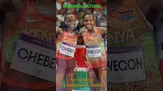 She makes it through.#athletics  #kipyegon #kenyan #viralvideo