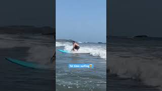 1st time surfing #2 #surfing #surf #waves #sea