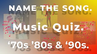 Music Quiz '70s '80s & '90s  CHALLENGING Selection  Guess the Intro from 10 second intro’s.