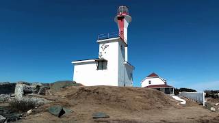 Starrs road to Cape Forchu Lighthouse Nova Scotia, Canada