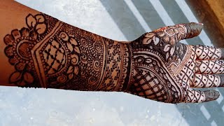 Beautiful Karwa Chauth Mehndi Design 🔥|| Raksha Bandhan mehndi design #karwachauth #rakhimehndi