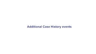 VC Tutorial: Case History Page and Additional Case History Events