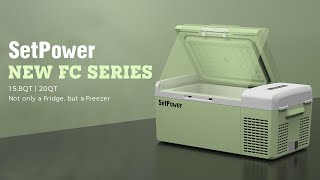 15.8Qt Small Lightweight Compact 12V Portable Fridge Freezer from SetPower