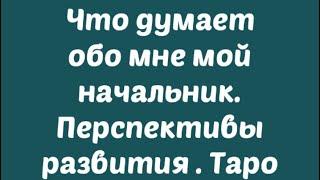 Что думает обо мне мой начальник. Таро. Развитие в компании