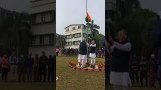 Flag Hoisting by Honourable Secretary at Al-Ameen Mission,Khalatpur Campus on 26th Jan,2022  #Shorts