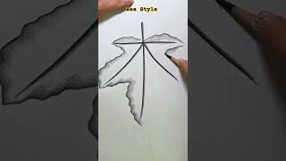 leaf skatching #shorts #skatching #painting #drawing #easy #virul