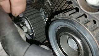 Changing VW Jetta TDI Timing Belt in Parking Lot! - Part 2