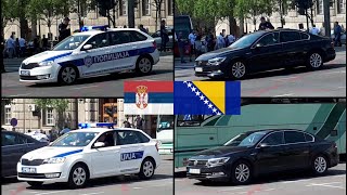 3x Police Escorts of the Bosnian Delegation