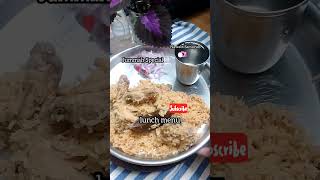 22 Dec 23 | Ambur Chicken biriyani | lunchmenu#shorts