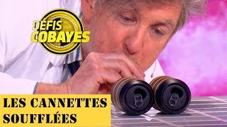 Comment faire s'attirer deux canettes en soufflant ? - Défis Cobayes - France 4