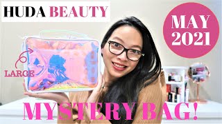 HUDA BEAUTY LARGE MYSTERY BAG – MAY 2021 UNBOXING! ONLY $89 FOR 7 FULL SIZE PRODUCTS!....#HUDABEAUTY