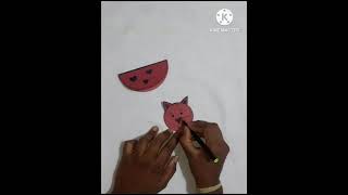 Paper cat#Paper craft#Meow cat#orihami#Kids craft idea#Youtube shorts#Viral#kitten#