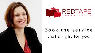 Which of our services is right for you? 👀 Red Tape Translation