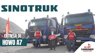 Entrega de volquetes Sinotruk HOWO A7