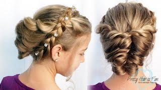 Easy Prom Hairstyle- Braid and Twist Updo | Pretty Hair is Fun