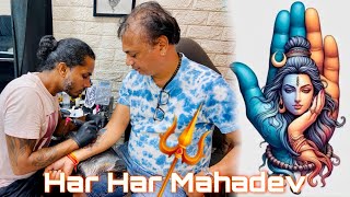 LORD SHIVA PARVATI CUSTOMISED TATTOO || HAR  MAHADEV 🙏🔱⚡️#trending #goa