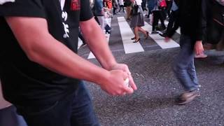 Fail Shotgunning a Beer at Shibuya Crossing