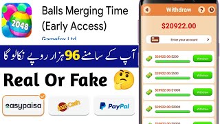 Balls Merging Time App Real Or Fake | Balls Merging Time $200 Withdraw | Balls Merging Time Game