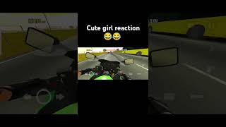 Cute girl reaction 😂😂 Cute girl Rona lagi 😍😍 #zx10r #zx6r #rajadc #viral #trending #shorts #short