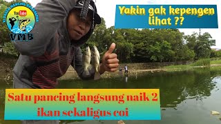 🔴Gini asiknya mancing nila di telagasari❗sekali tarik 2 ekor naik GOKIL