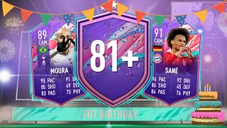 2 FUT BIRTHDAYS PACKED! INSANE 81+ PLAYER PICKS! FIFA 21