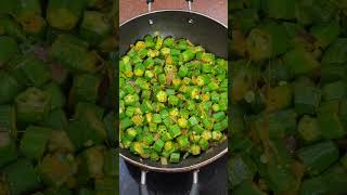 Crispy Bhindi Fry Recipe | #shorts #shortvideo #food #viral #youtubeshorts