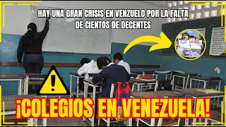 🚨🚨ÚLTIMA HORA: ¡EMERGENCIA Educativa! 🚨 La CRISIS Afecta a los NIÑOS en VENEZUELA😢