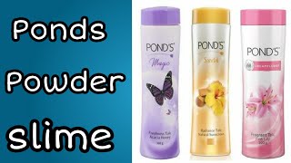 No glue ponds powder slime | How to make slime with ponds powder and flour