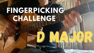 D major scale and Fingerpicking Challenge