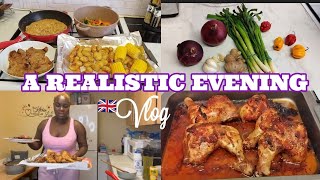 A CHILLED REALISTIC EVENING OF A STAY AT HOME MOM|LIVING IN THE UK as a family of 3|cook with me.