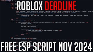 DEADLINE (ROBLOX) FREE ESP SCRIPT WORKS GREAT NOVEMBER 2024 - EASILY DOMINATE PVP