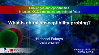 ”What is chiral susceptibility probing?”